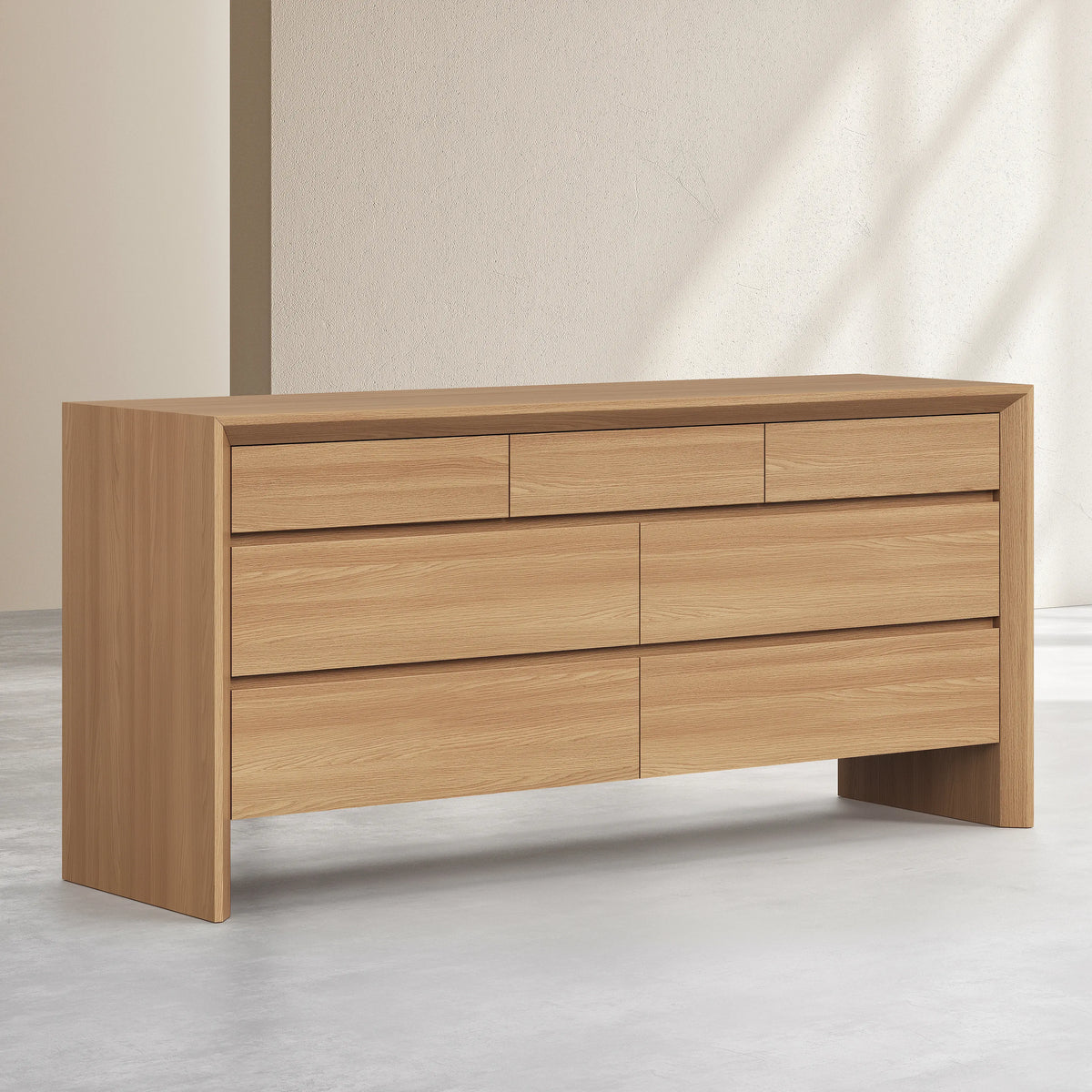 RAFAEL - Oak 7 Drawer Dresser