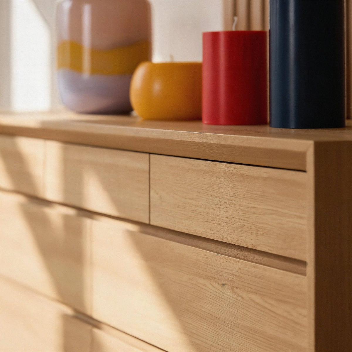 RAFAEL - Oak 7 Drawer Dresser