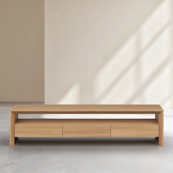 RAFAEL - Oak 3 Drawer Entertainment Unit