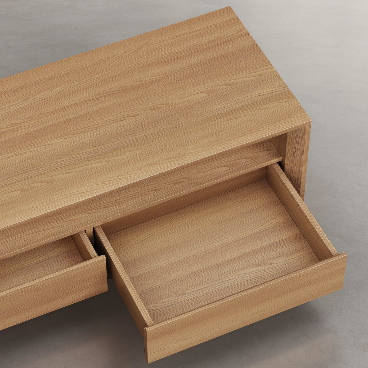 RAFAEL - Oak 3 Drawer Entertainment Unit
