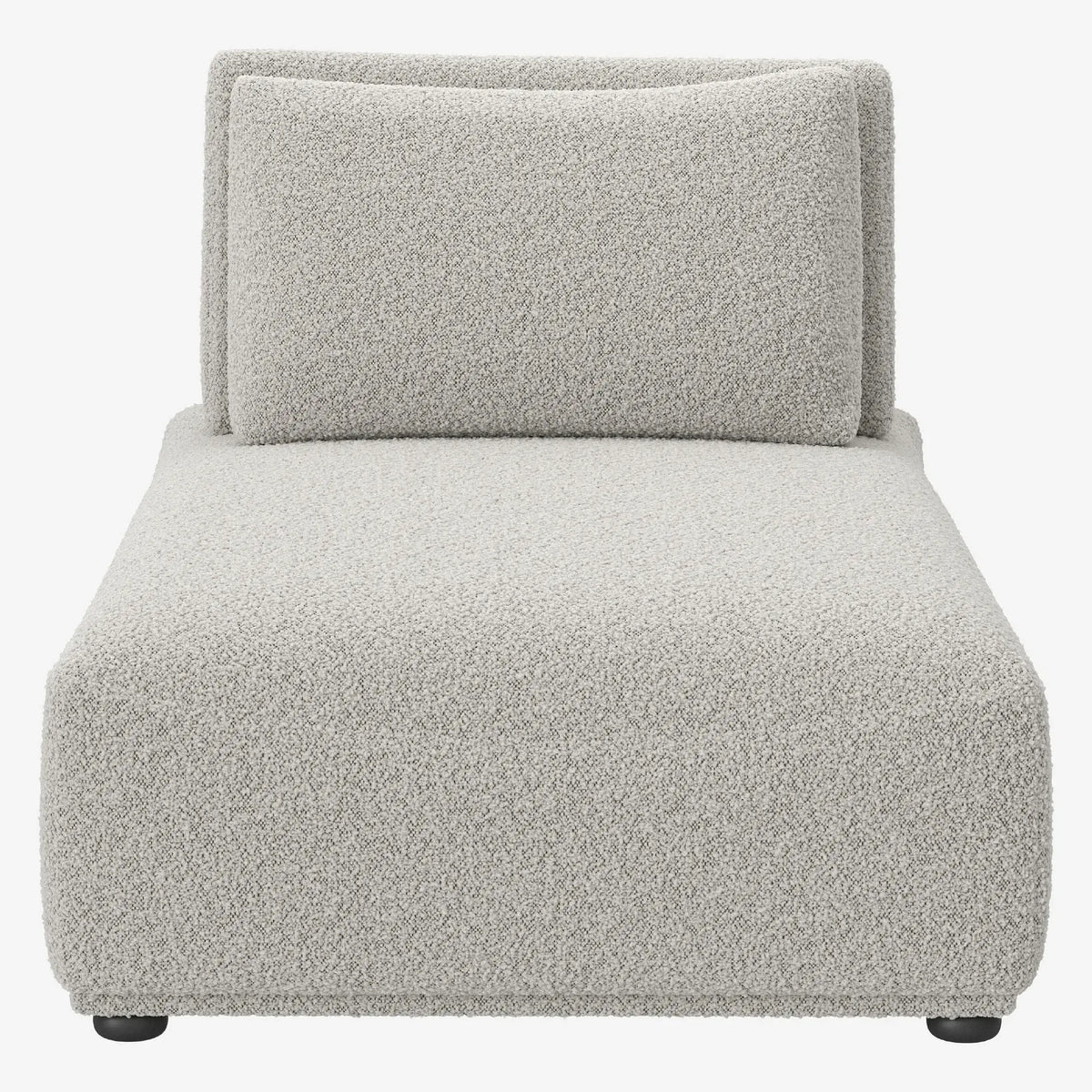RUDOLF - Bouclé Chaise Longue with Adjustable Backrest