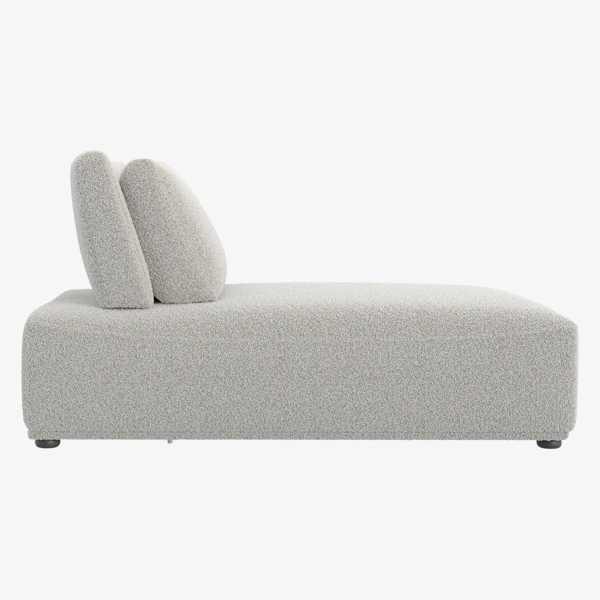 RUDOLF - Bouclé Chaise Longue with Adjustable Backrest