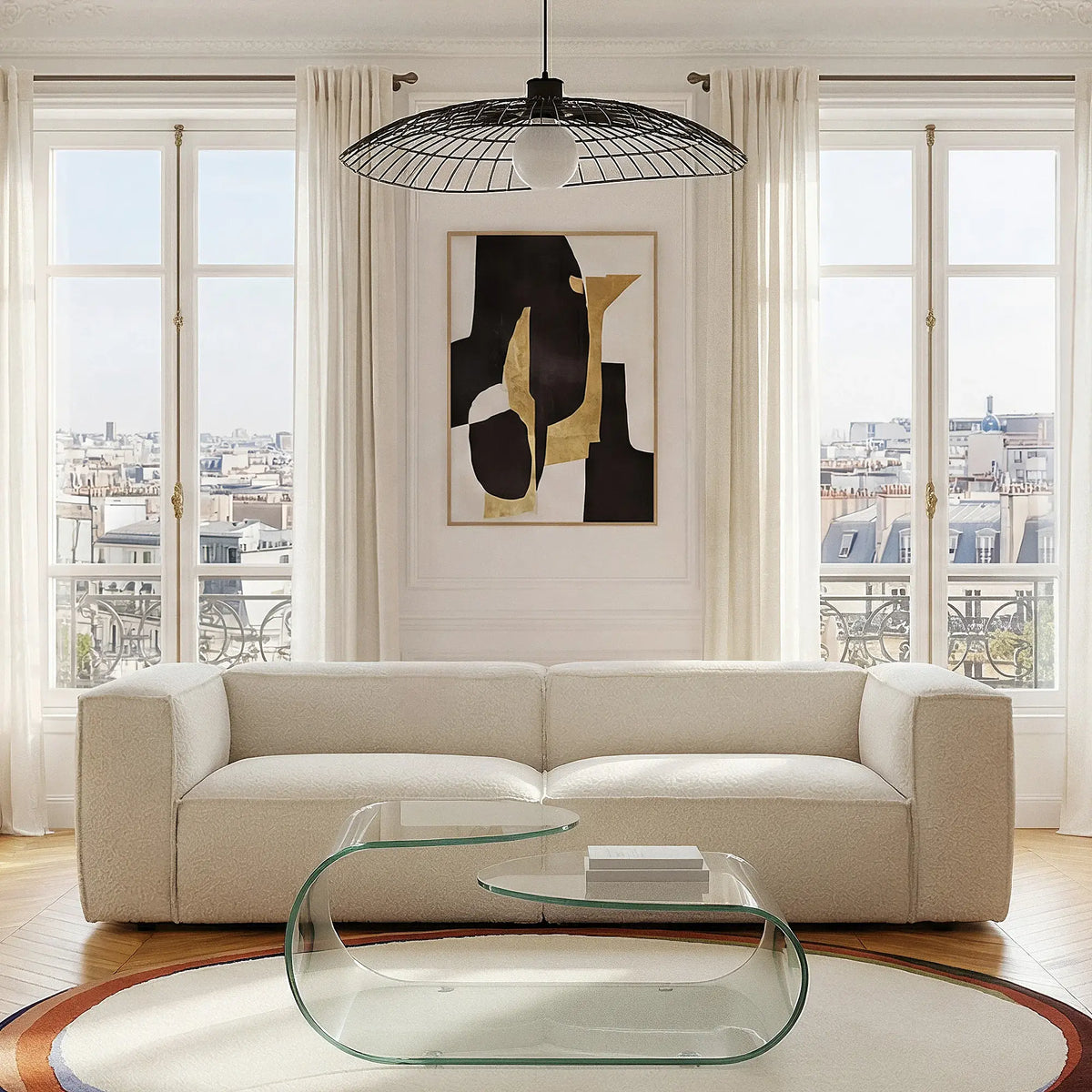SOLGINA - Glass Coffee Table