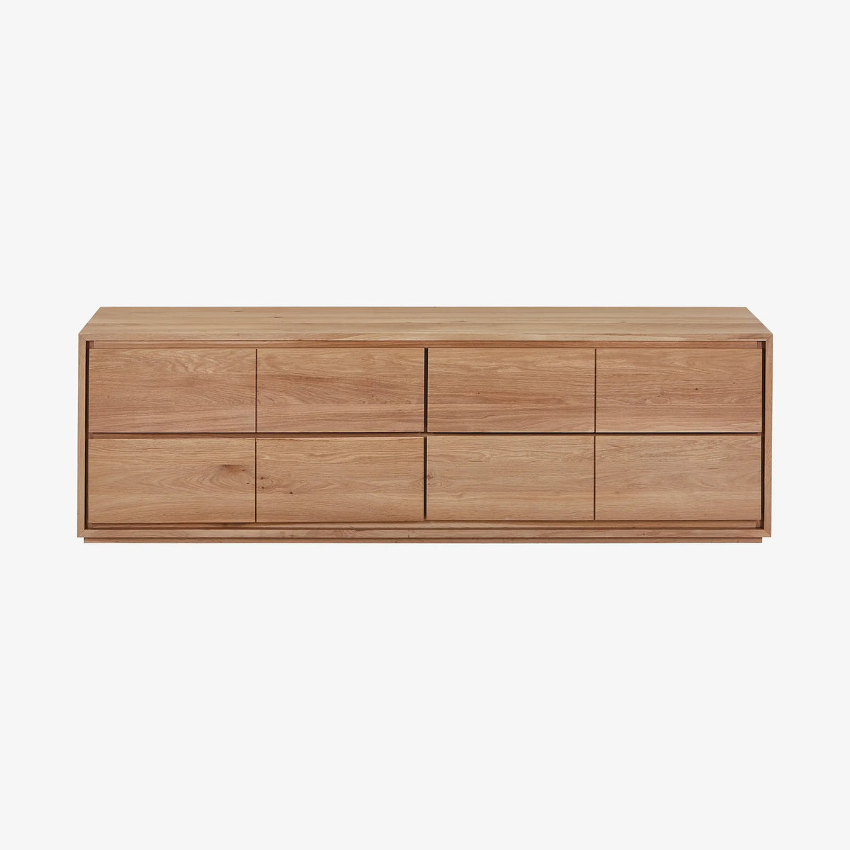 SYLVESTRE - Oak 4 Drawer Entertainment Unit