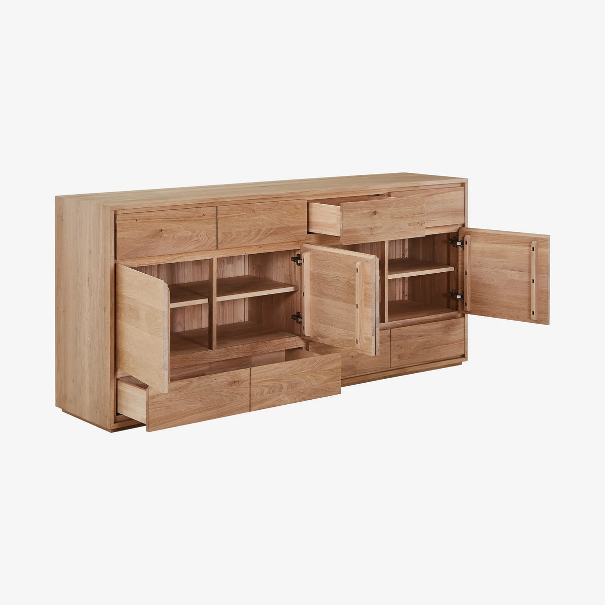 SYLVESTRE - Oak 6 Drawer Sideboard