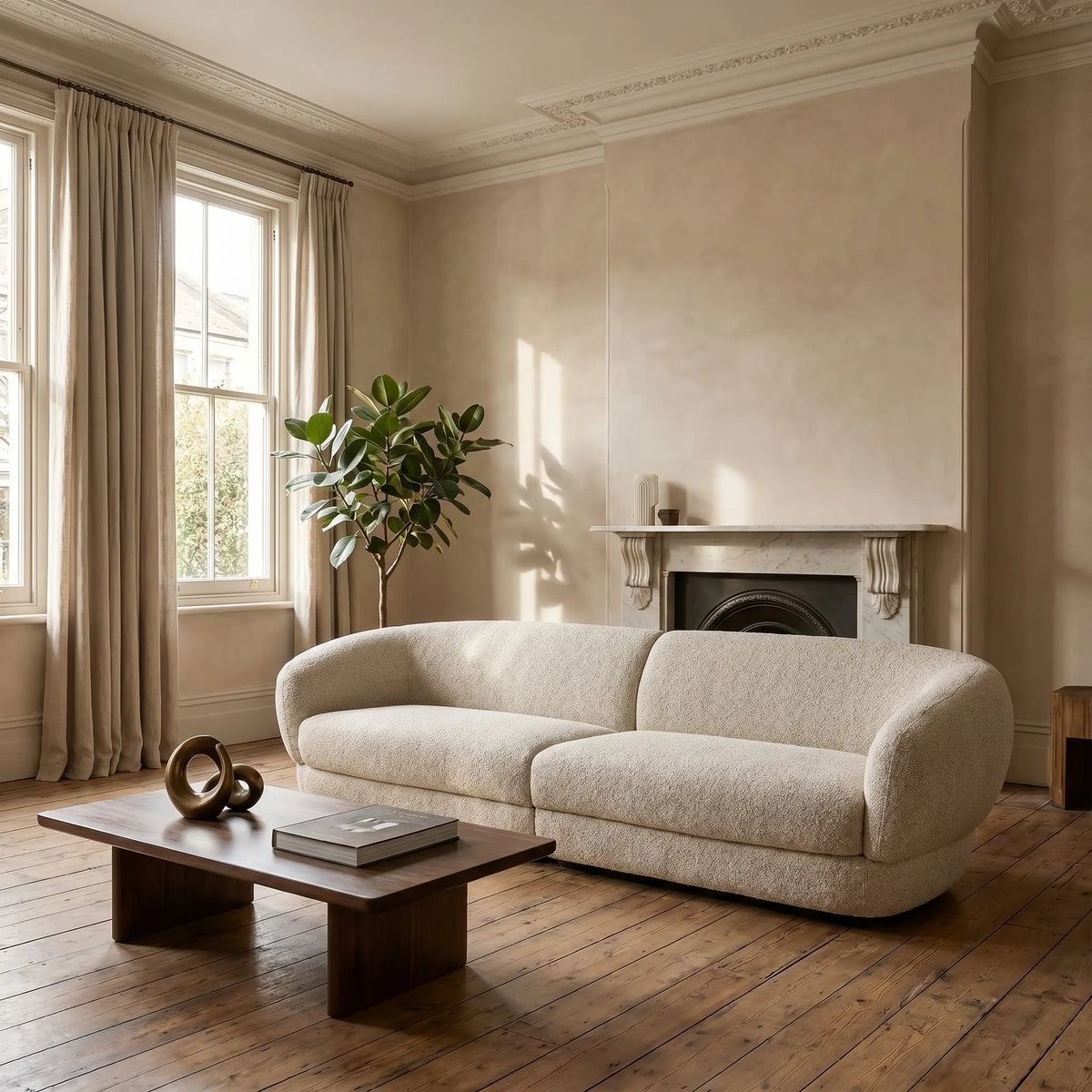 TEGLIO - Fabric 4 Seater Sofa