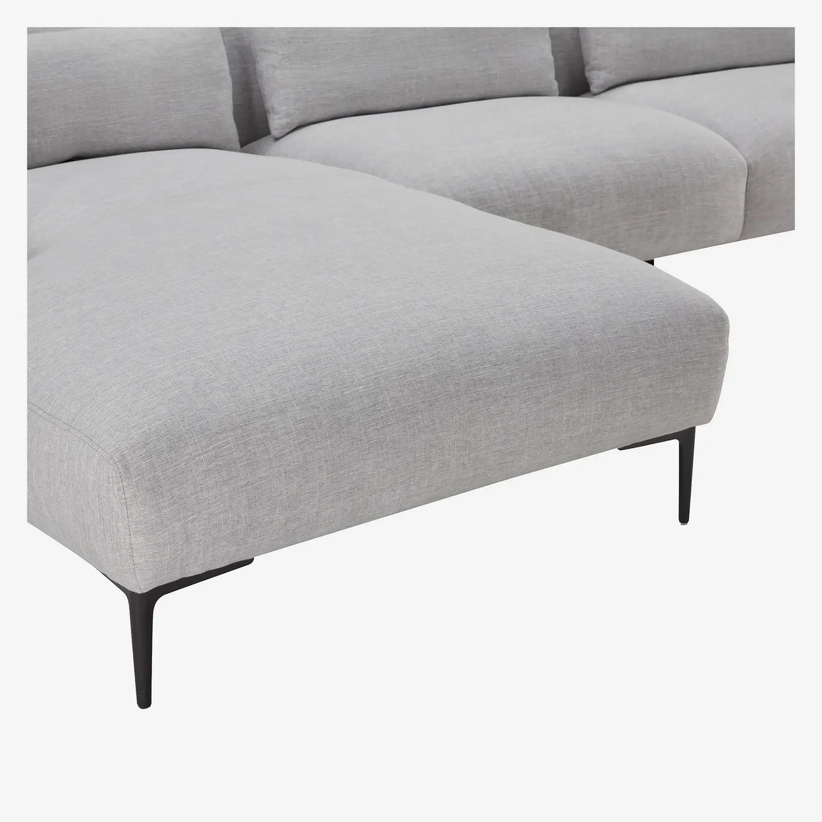 TESSIE - Linen Left-hand Chaise Sofa