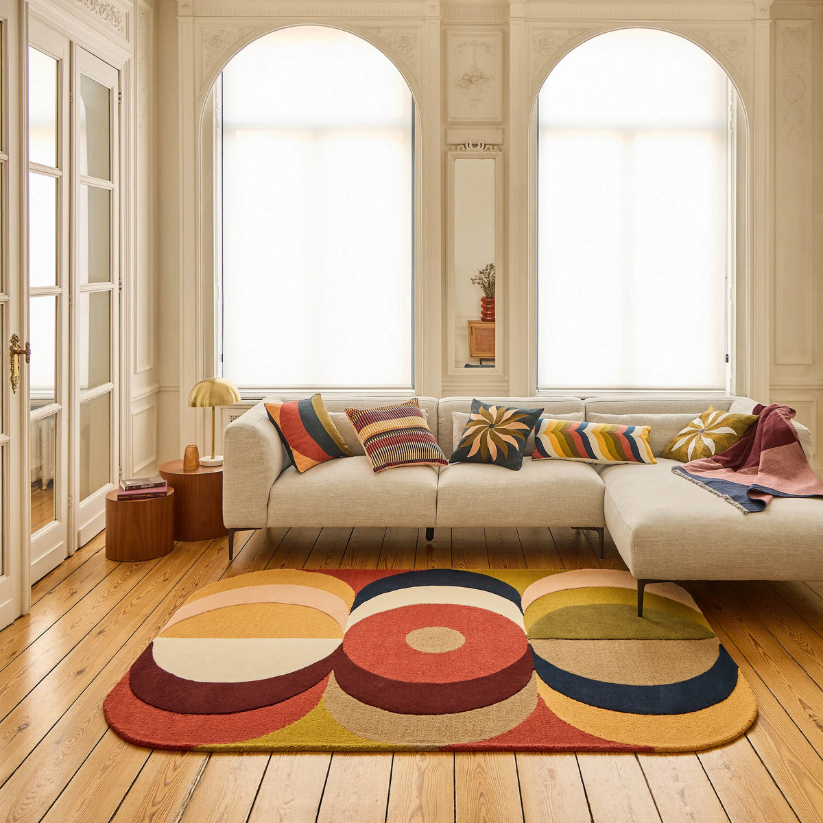 TESSIE - Linen Right-hand Chaise Sofa