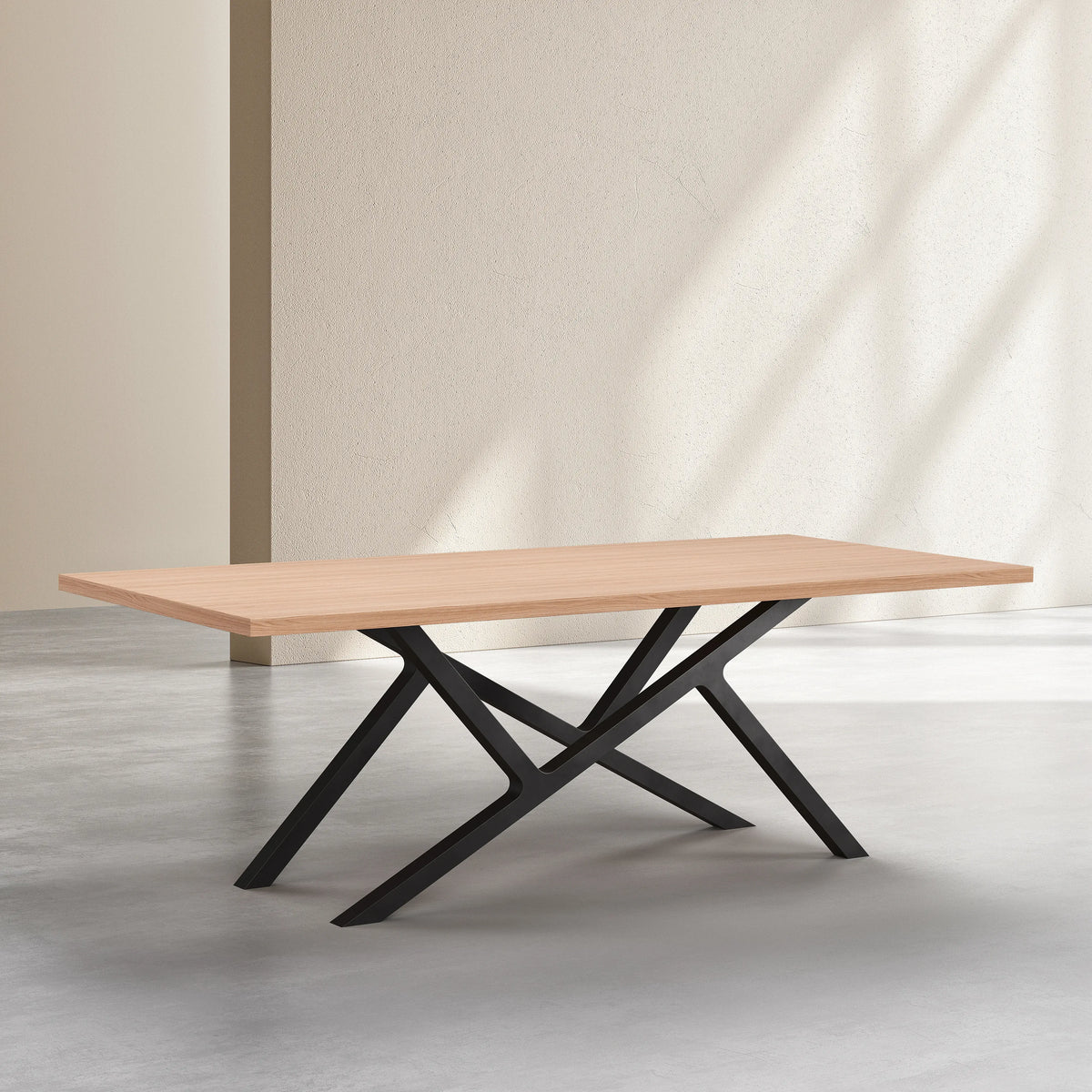 UZANA - Oak Rectangular Dining Table