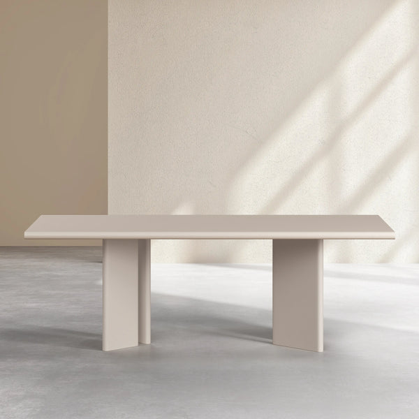 VANDA - Matte Rectangular Dining Table