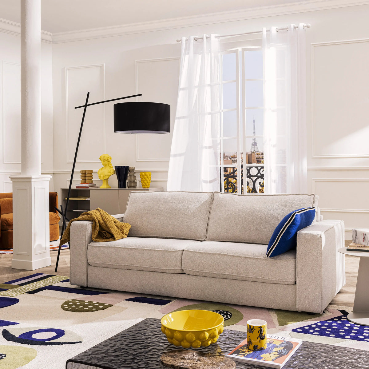 VIENNE - 3 Seater Sofa Bed - 16 cm Mattress - Queen Size